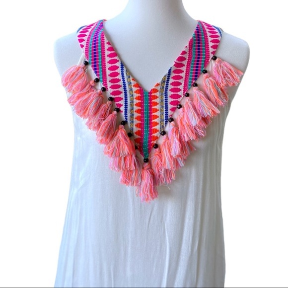 America & Beyond Tassel Dress NWT Small - Picture 3 of 14
